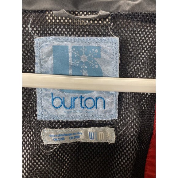 Burton Snowboard Jacket Ski Zip Up Soft Shell Hooded Jacket Grey Women’s Medium - Picture 6 of 7